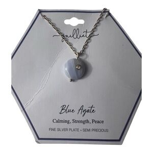 Blue Agate Necklace quartz
